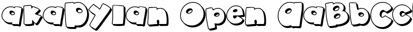akaDylan Open font
