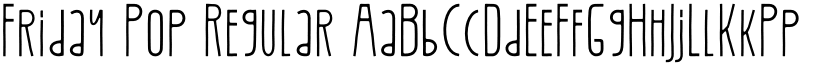 Friday Pop Regular font