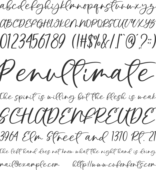 Euthopia font preview