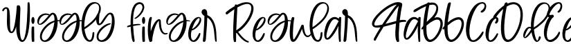 Wiggly Finger Regular font