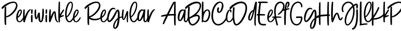 Periwinkle Regular font