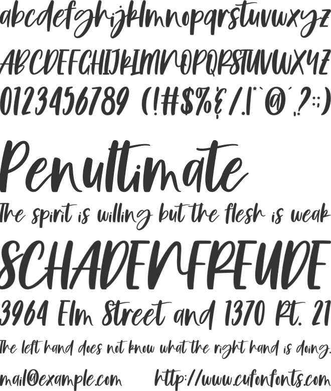 Pearl Border font preview