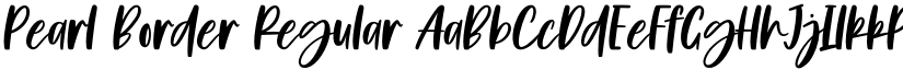 Pearl Border Regular font