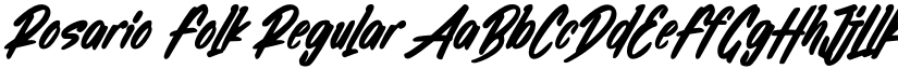 Rosario Folk font download