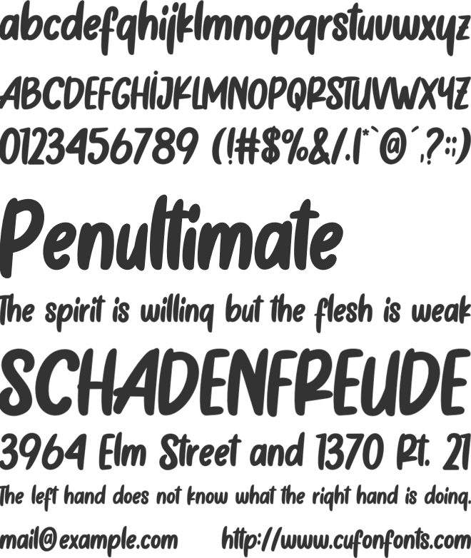 Cotton Butter font preview