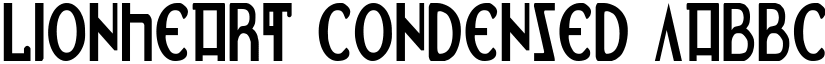 Lionheart Condensed font
