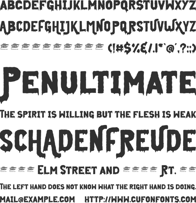 Midnight Union font preview
