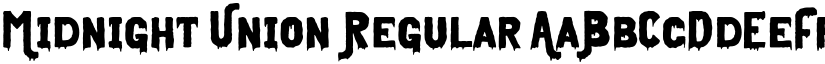 Midnight Union Regular font