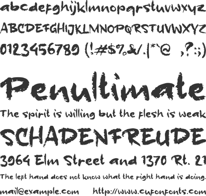 c Cisawang font preview