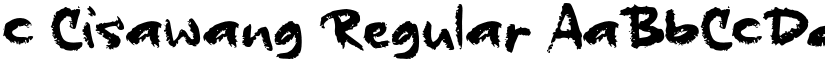 c Cisawang Regular font
