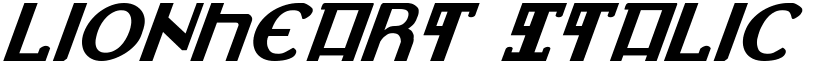 Lionheart Italic font