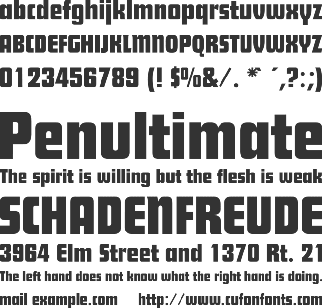 Futura Display BQ font preview