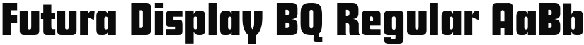 Futura Display BQ Regular font