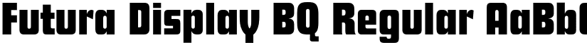 Futura Display BQ Regular font