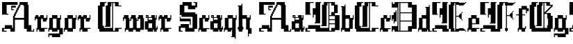 Argor Cwar Scaqh font