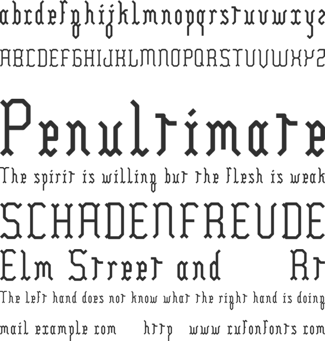 Yllia font preview