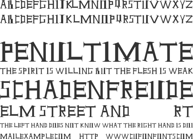 Antioch font preview