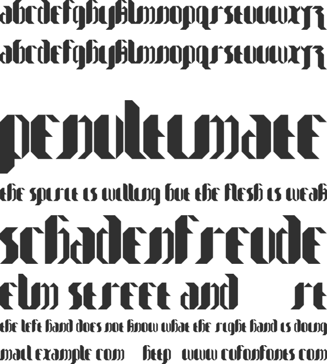 My Goth is better font preview