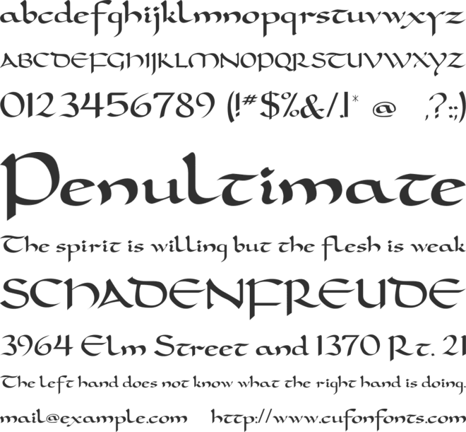 Carolingia font preview