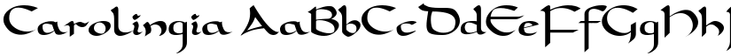 Carolingia font