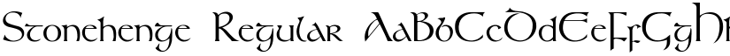 Stonehenge Regular font