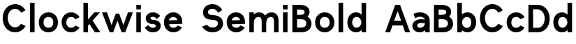 Clockwise SemiBold font