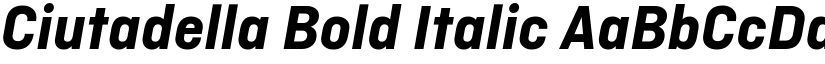 Ciutadella Bold Italic font
