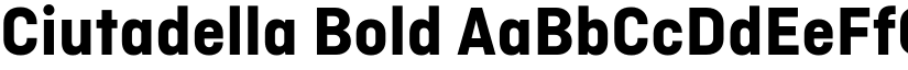 Ciutadella Bold font