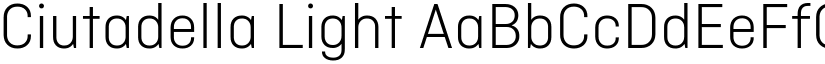 Ciutadella Light font