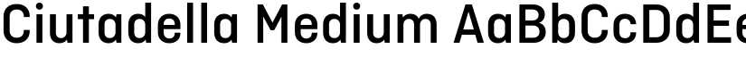 Ciutadella Medium font