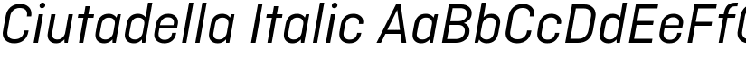 Ciutadella Italic font