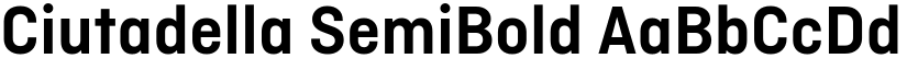 Ciutadella SemiBold font