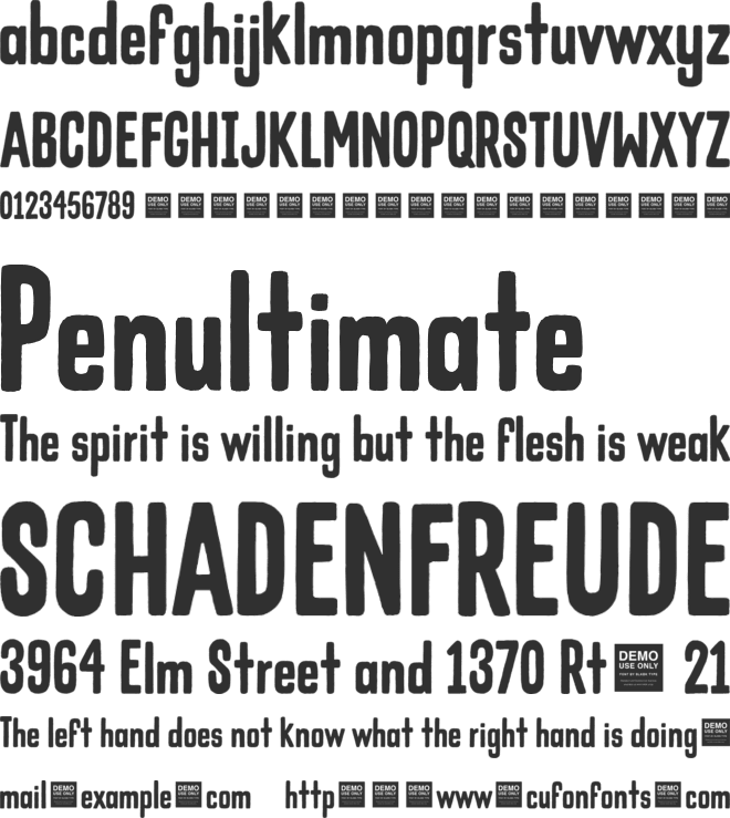 Cold Crush - Demo font preview