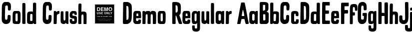 Cold Crush - Demo Regular font