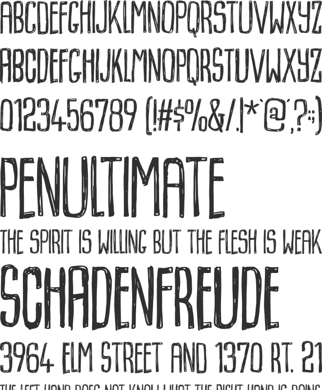 Dummkopf DEMO font preview