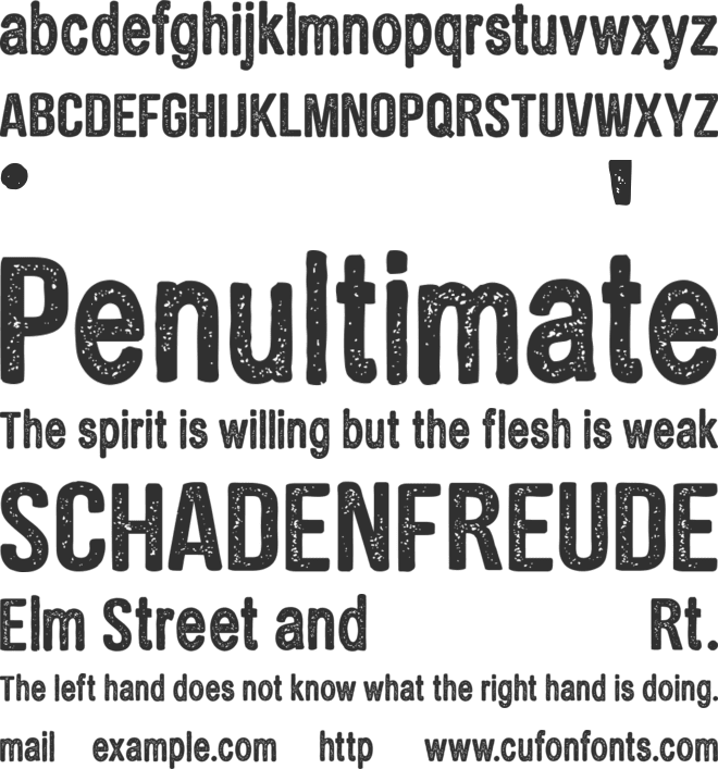 CF Brothers in Arms PERSONAL font preview