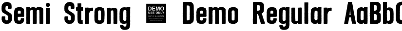 Semi Strong - Demo Regular font