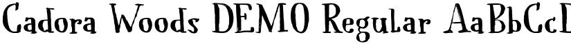 Cadora Woods DEMO Regular font