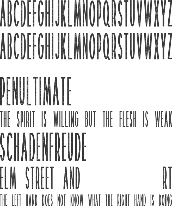Patrice Stamp Demo font preview