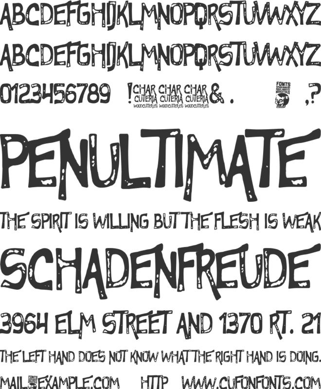 Charcuteria font preview