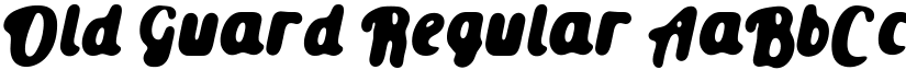 Old Guard Regular font