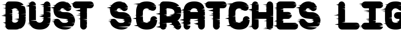 Dust Scratches light Regular font