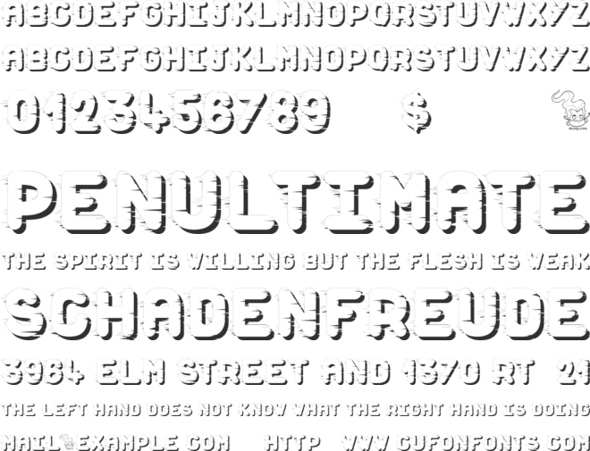 Dust Scratches font preview