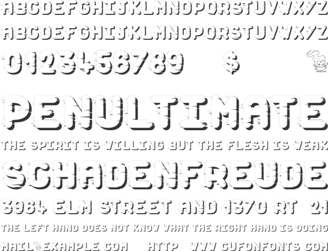 Dust Scratches font preview