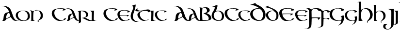 Aon Cari Celtic font