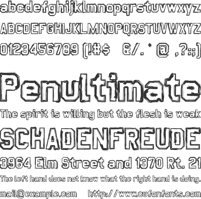 Dirty Play font preview