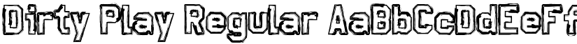Dirty Play Regular font