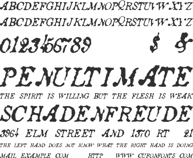 AncientStory font preview