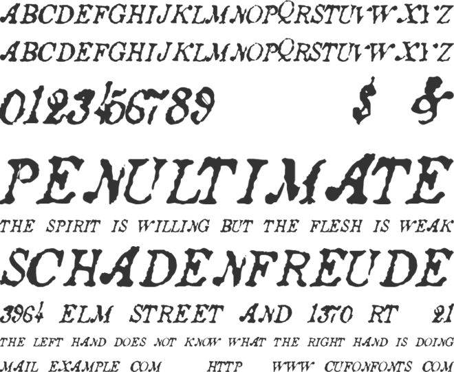 AncientStory font preview