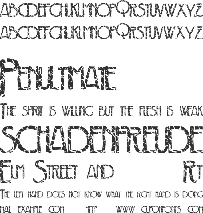 CrackDeco font preview
